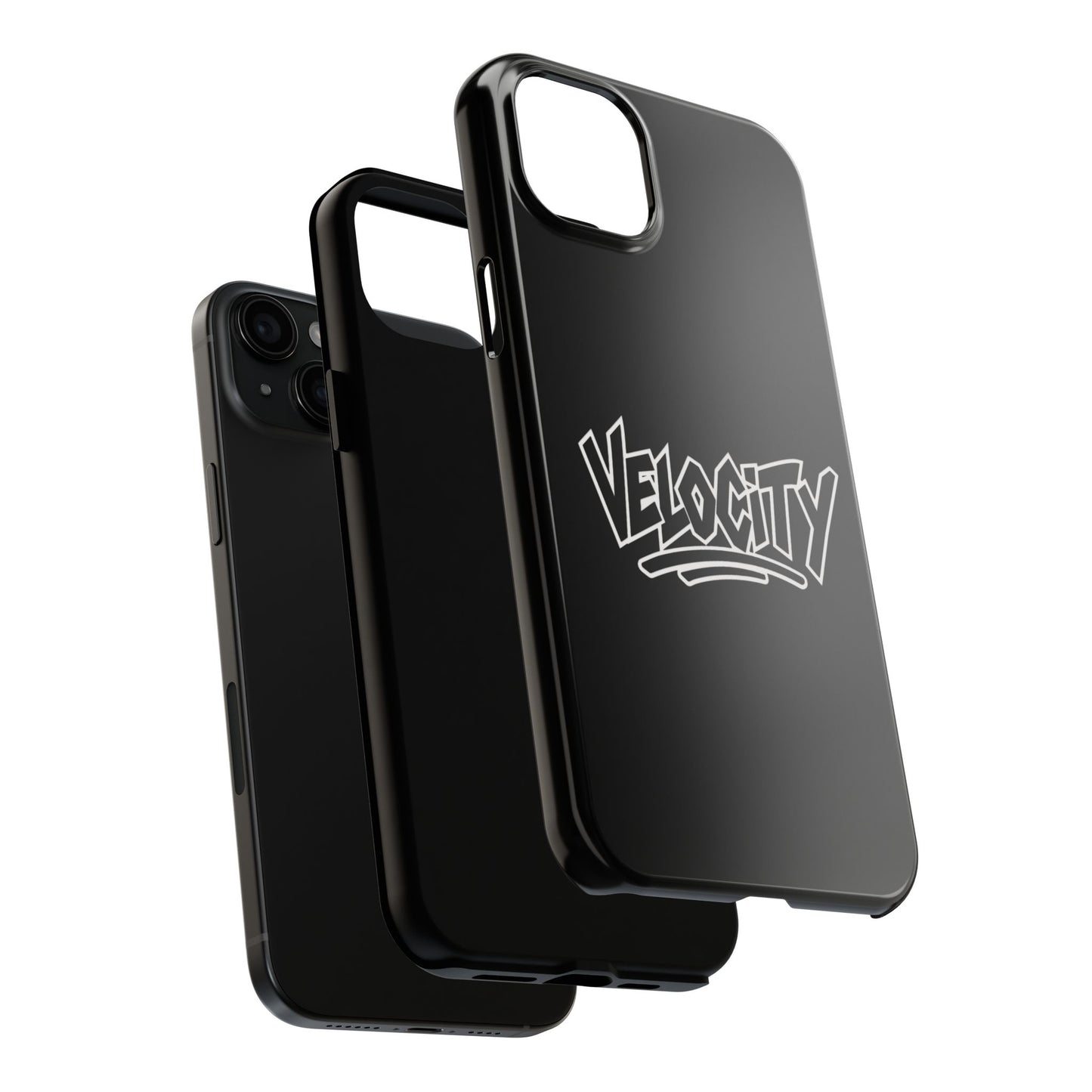Velocity Black Phone Case