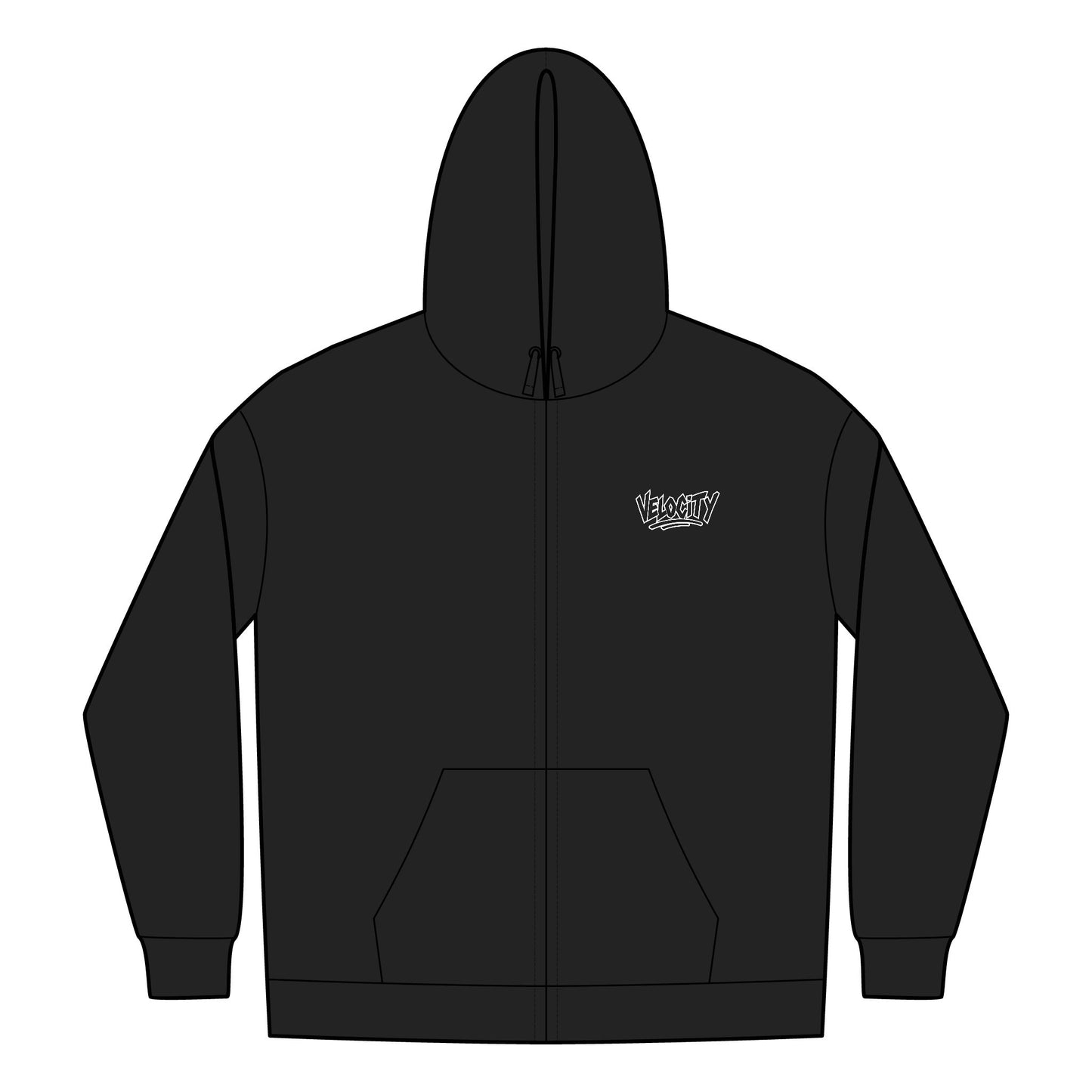 Velocity Black Zip-up