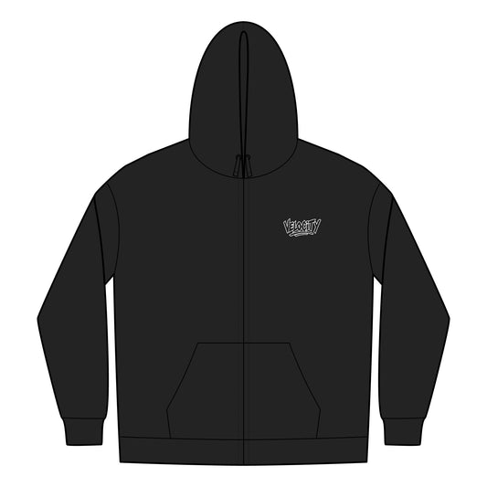 Velocity Black Zip-up