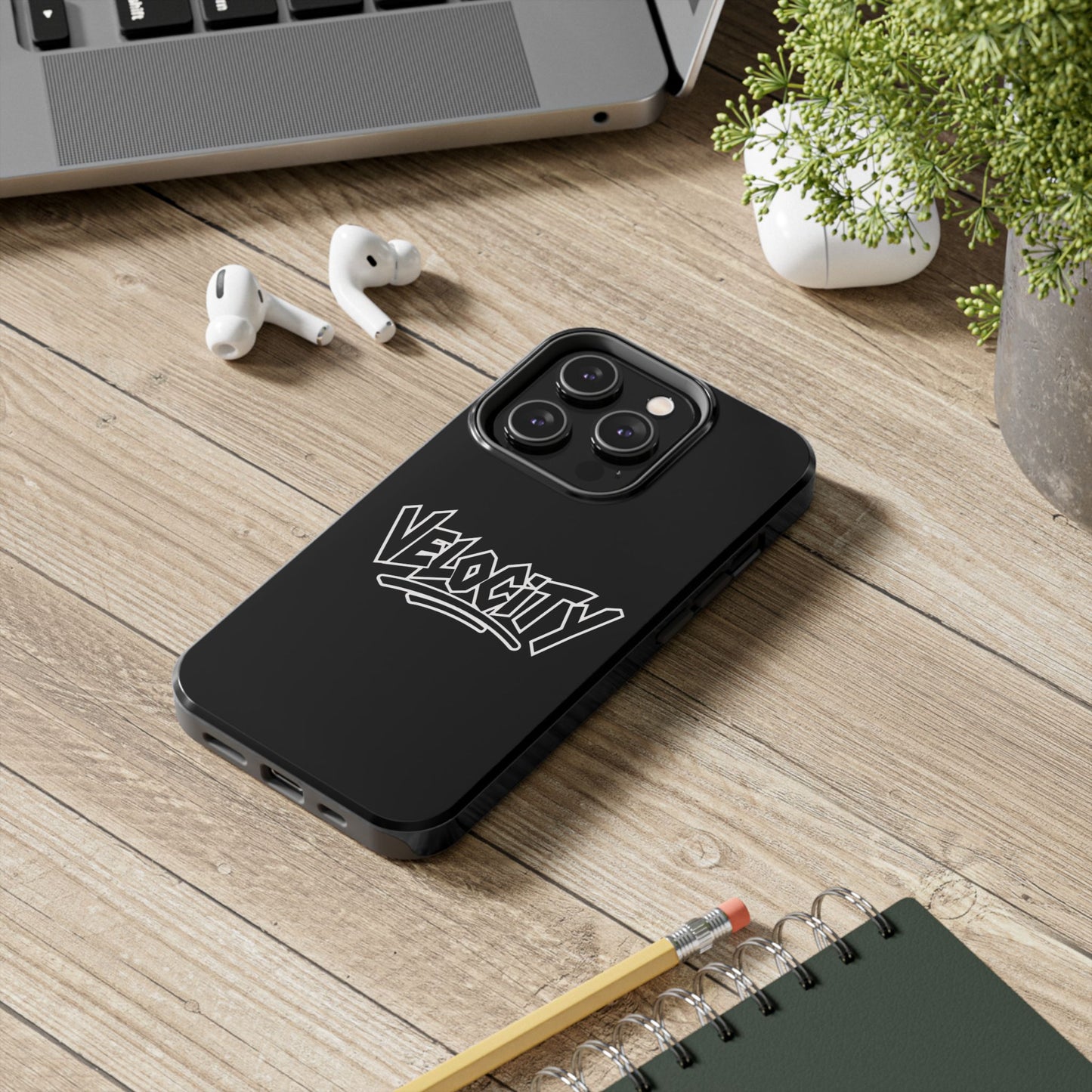 Velocity Black Phone Case