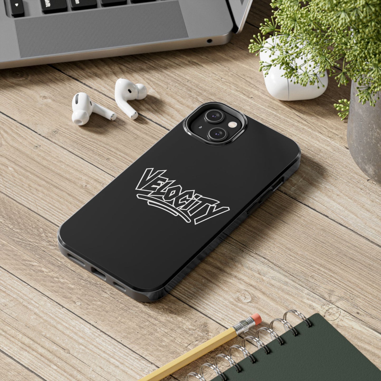 Velocity Black Phone Case